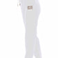White Cotton Women Sweatpants