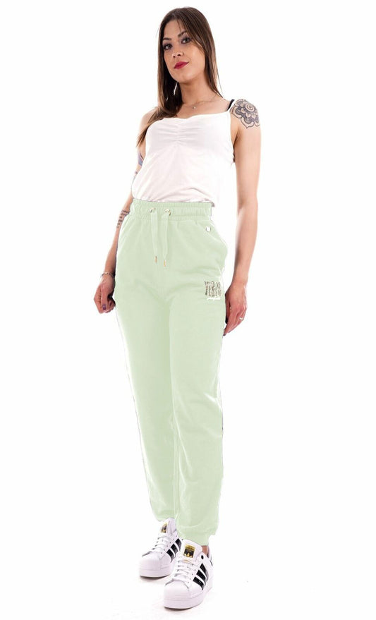 Green Cotton Women Sweatpant