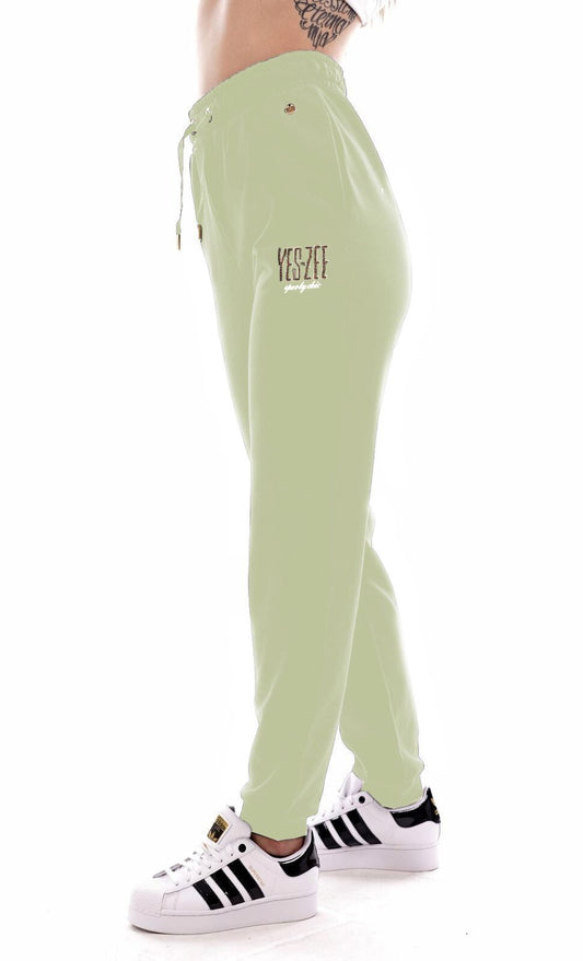 Green Cotton Women Sweatpant