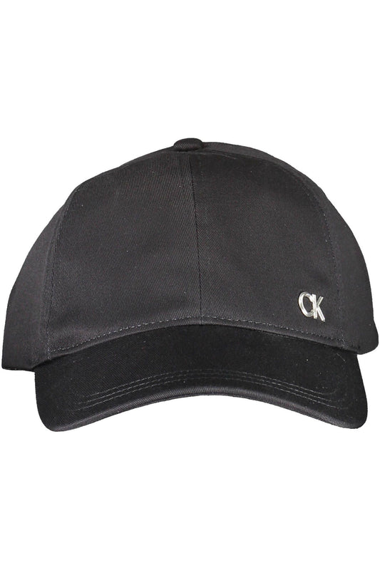 Black Cotton Men Cap