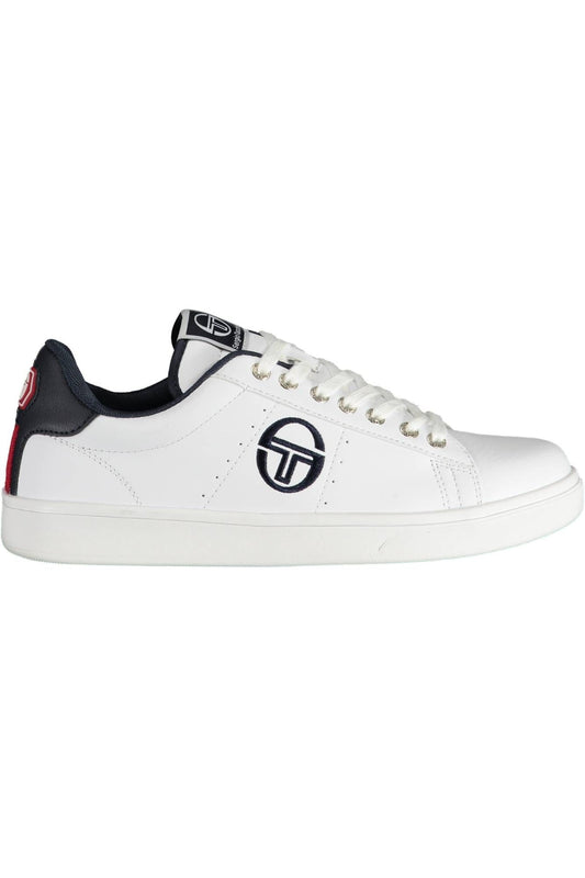 White Polyester Men Sneaker