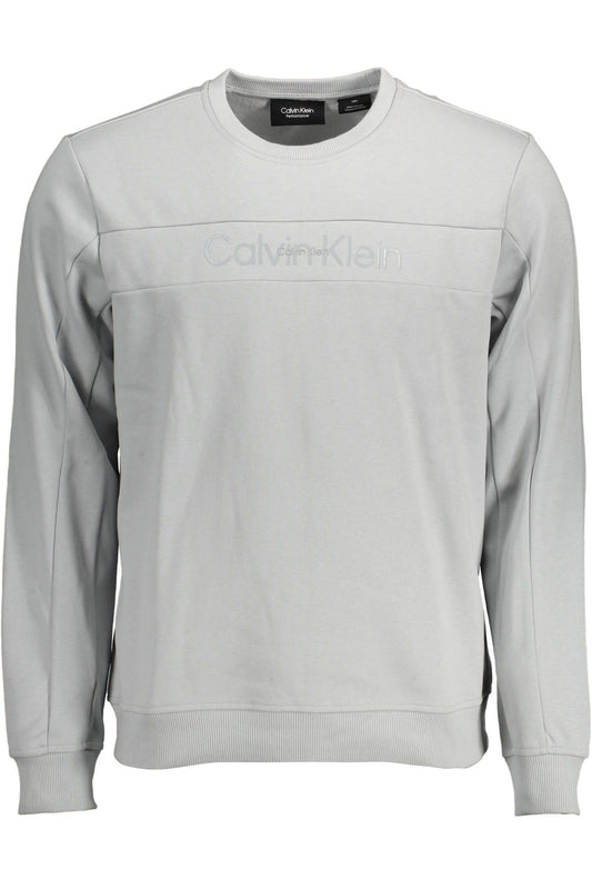 Gray Cotton Men Sweater