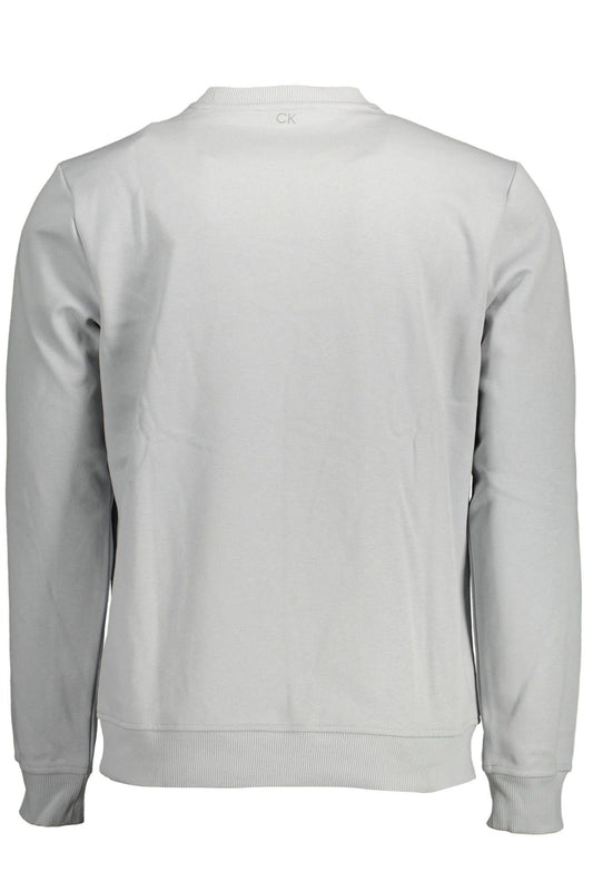 Gray Cotton Men Sweater