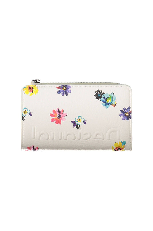 White Polyurethane Women Wallet