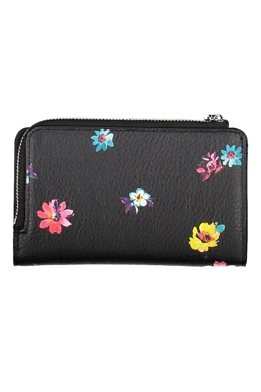 Black Polyurethane Women Wallet