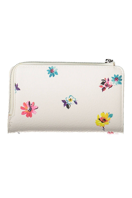 White Polyurethane Women Wallet