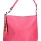 Pink Polyurethane Women Handbag