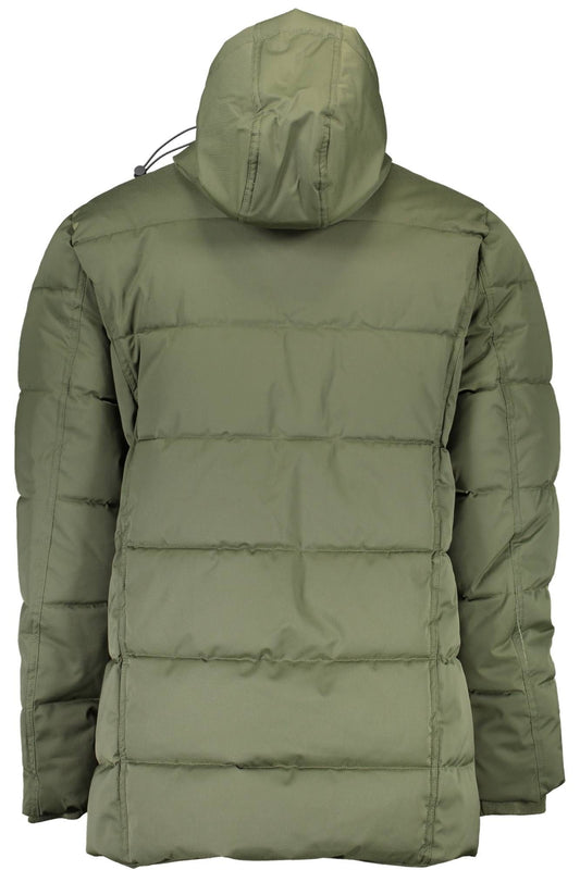 Green Polyester Men Jacket