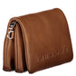 Brown Polyurethane Women Handbag