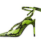 Yellow Calfskin Women Pump