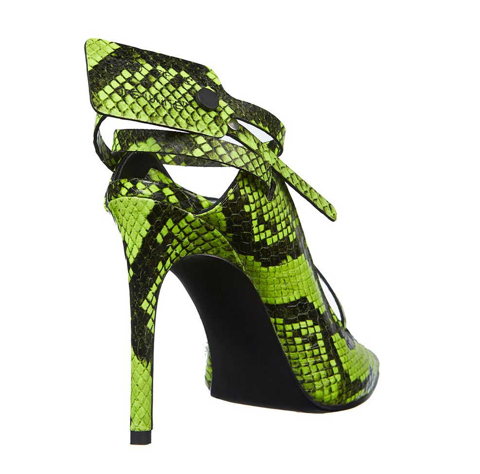 Yellow Calfskin Women Pump