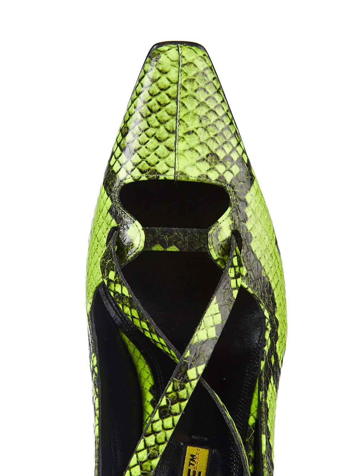 Yellow Calfskin Women Pump