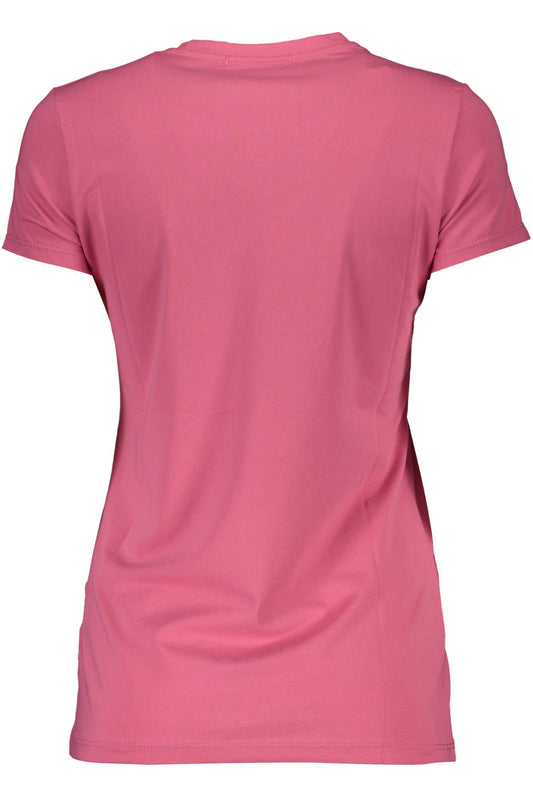 Pink Cotton Women T-Shirt