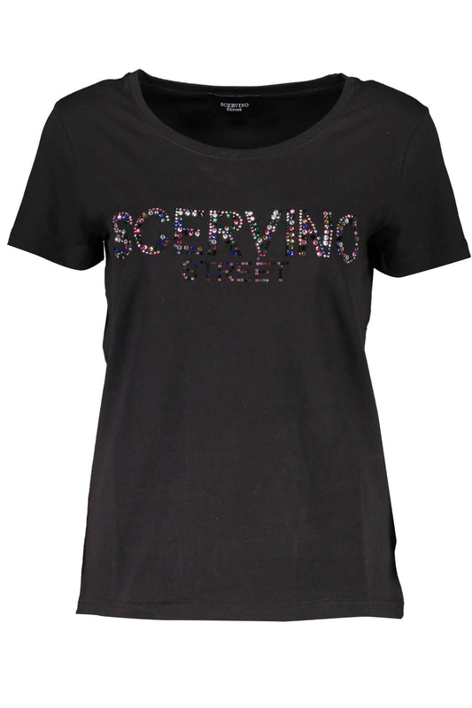 Black Cotton Women TShirt