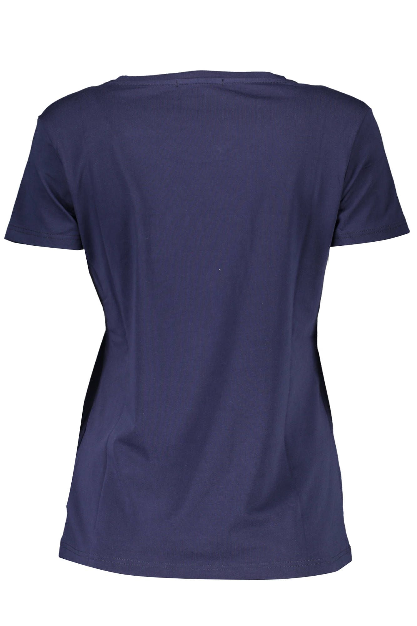 Glitter-Logo Crew Neck Tee in Blue