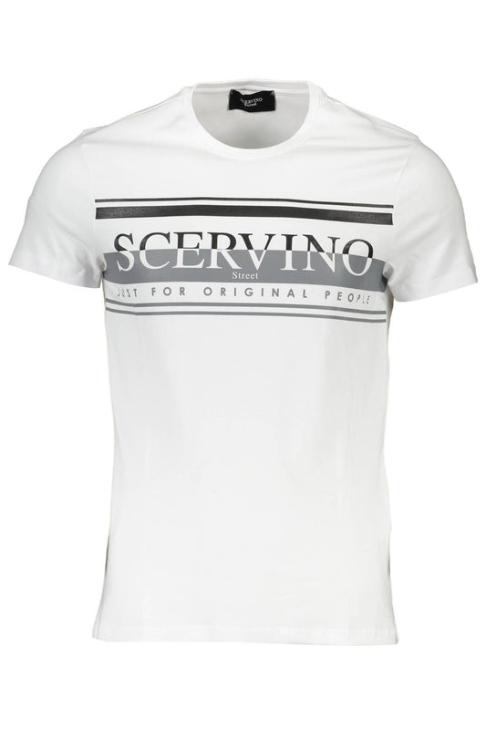 White Cotton Men T-Shirt