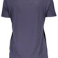 Blue Elastane Women Top