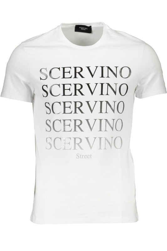 White Cotton Men T-Shirt