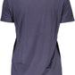 Blue Elastane Women Top