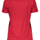 Red Elastane Women Top