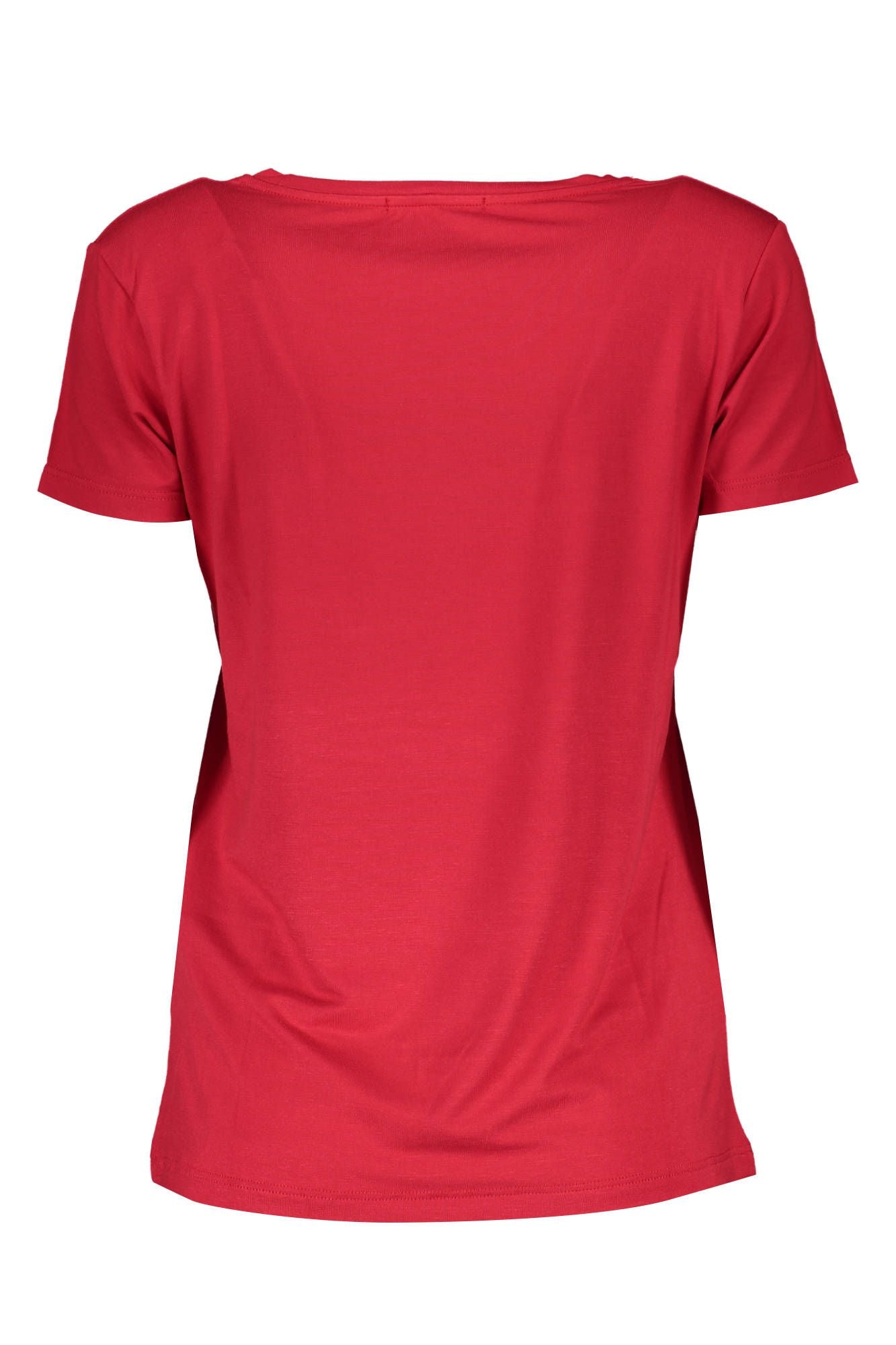 Red Elastane Women Top
