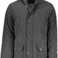 Black Polyester Men Jacket