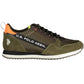 Green Polyester Men Sneaker