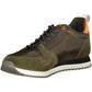 Green Polyester Men Sneaker