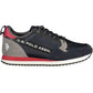 Blue Polyester Men Sneaker