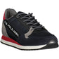 Blue Polyester Men Sneaker