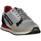 "Gray Polyester Men Sneaker"