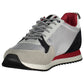 "Gray Polyester Men Sneaker"