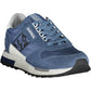Blue Polyester Men Sneaker