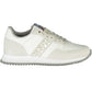 White Polyester Men Sneaker
