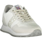 White Polyester Men Sneaker