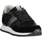 Black Polyester Men Sneaker