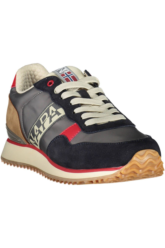 Gray Polyester Men Sneaker