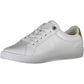 White Polyester Women Sneaker