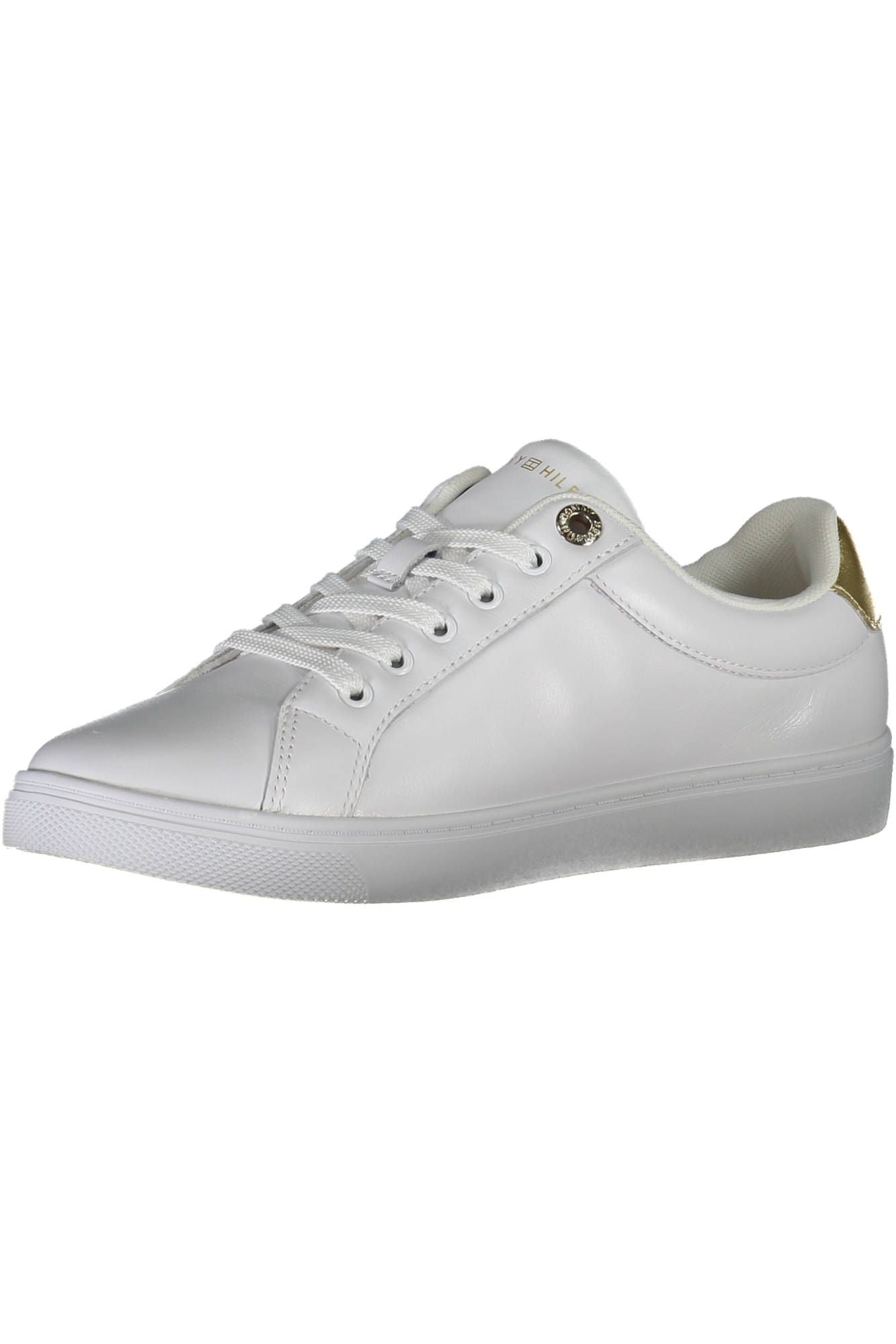 White Polyester Women Sneaker
