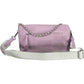 Purple Polyester Women Handbag