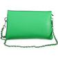 Green Polyurethane Women Handbag