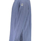 Blue Cotton Men Polo Shirt