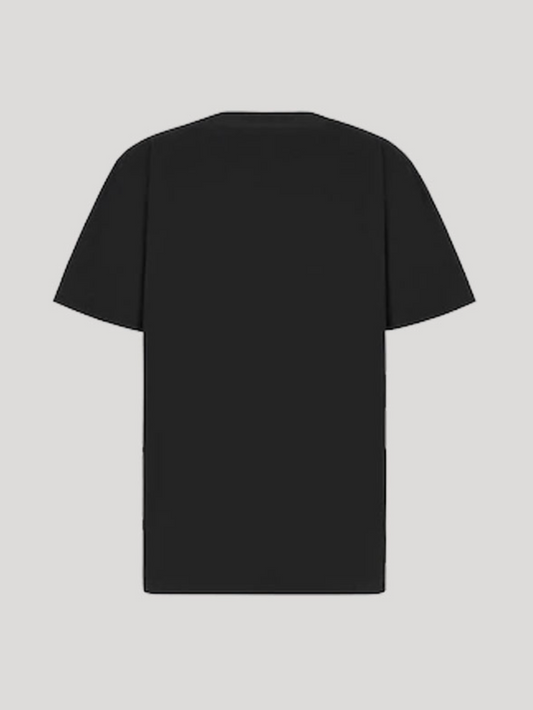 Black Cotton Men T-Shirt