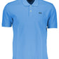 Light Blue Cotton Men Polo Shirt