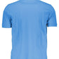 Light Blue Cotton Men Polo Shirt