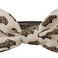 Elegant Car Print Silk Bow Tie