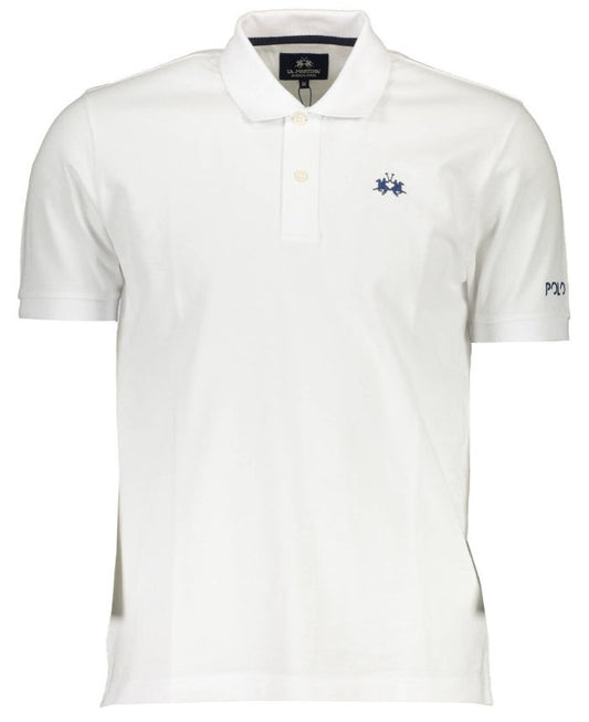 White Cotton Men Polo