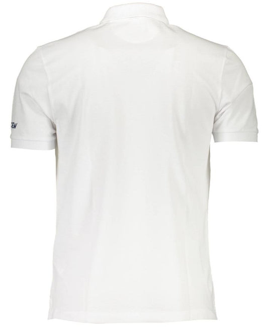 White Cotton Men Polo