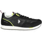 Black Polyester Men Sneaker