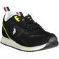 Black Polyester Men Sneaker